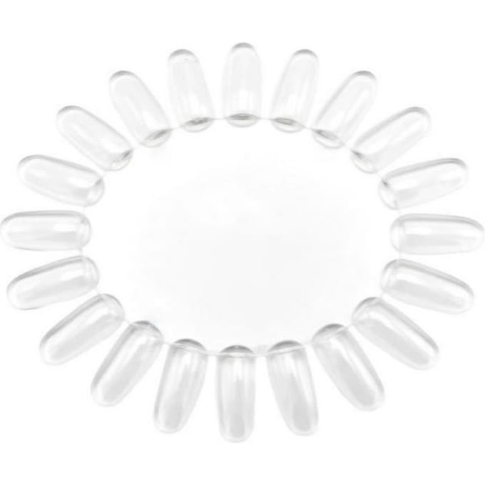 NailPerfect Color Wheel Oval Clear 20 tips