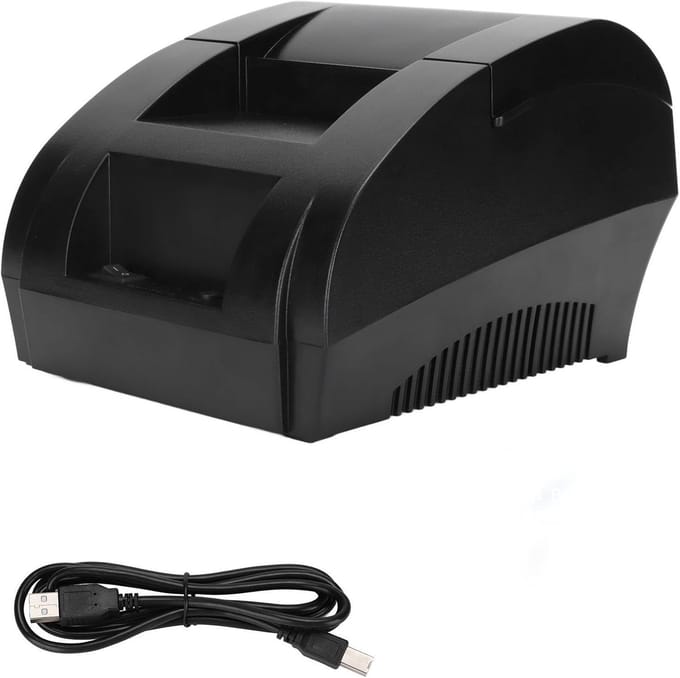 Thermo-labelprinter 5890K 90 mm/s 58 mm mini-POS-printer - Draagbare thermische printer - Persoonlijke rekenprinter - Compatibel met: .