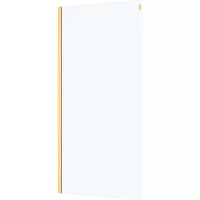Aurlane - Zijwand Rolling 90 X 200cm - Goud Profiel - 8 Mm Helder Glas