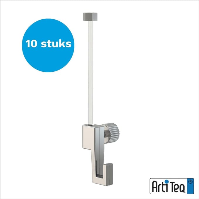 Artiteq perlondraad glijder en ophanghaak 4 kg