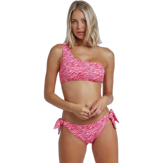 Asymmetrisch zebra badpak voor dames Admas