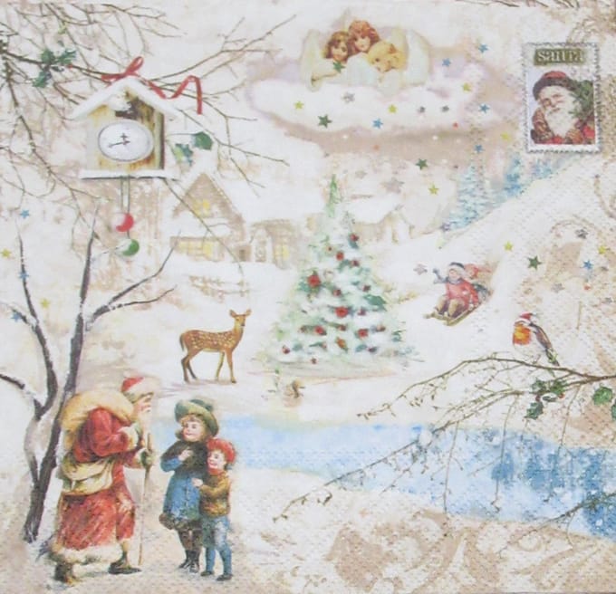 Servetten Winter Wonderland