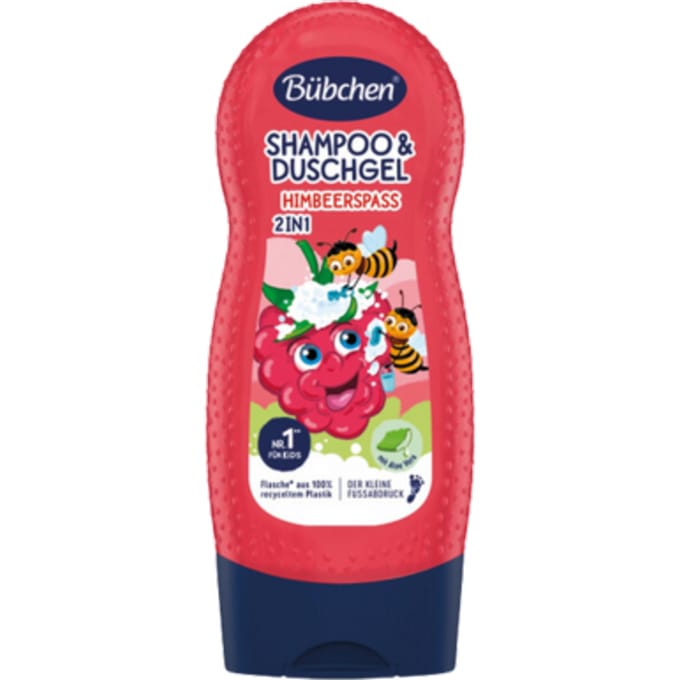 BÃ¼bchen Framboos Fun Shampoo & Douchegel - 230ml