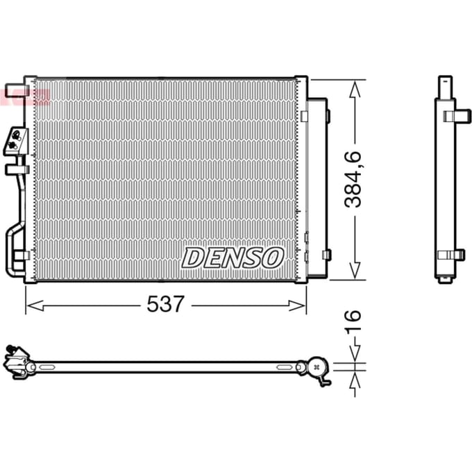 Condensator, airconditioning DENSO DCN41021