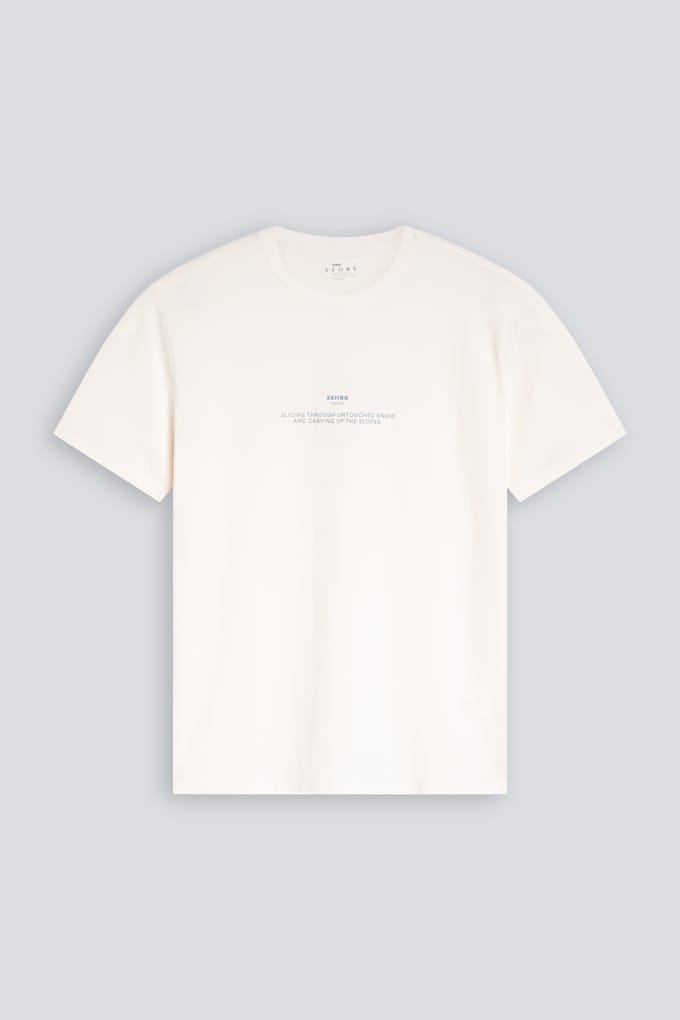 T-shirt Serie Skiing Whisper White