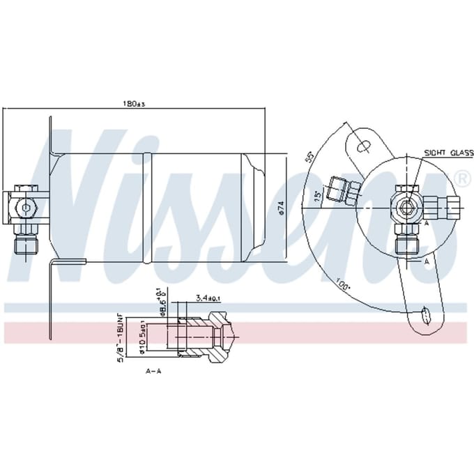 Droger, airconditioningsysteem NISSENS 95025