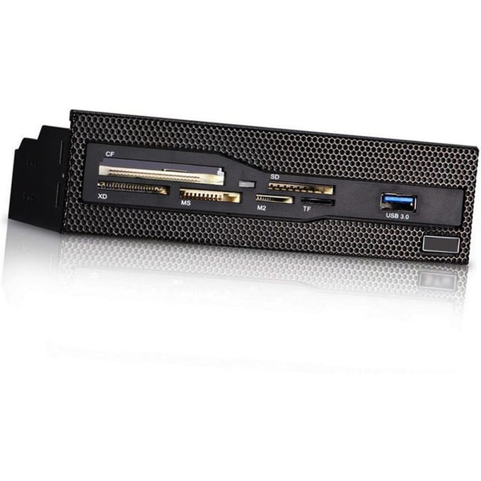 Sunshine-tipway STW 5,25  interne kaartlezer Media multifunctioneel dashboard PC Voorpaneel USB 3.0 Ondersteuning CF XD MS M2 TF gray