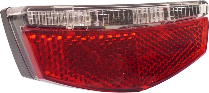 Dragerachterlicht Edge City Slimline - 50/80mm - incl. batterijen