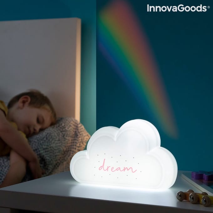 LAMP MET REGENBOOGPROJECTOR EN STICKERS CLAIBOW INNOVAGOODS