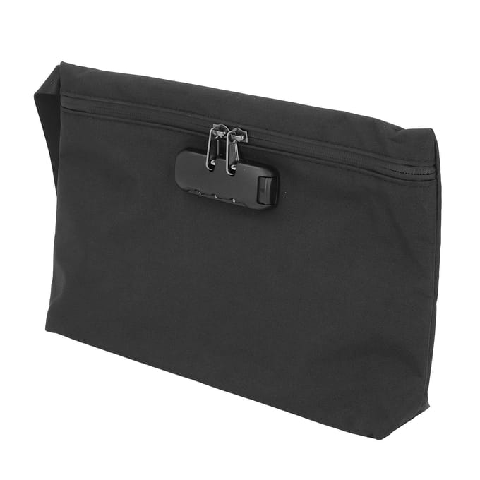 Geurbestendige Zakken met Carbon Voering Geurbestendig Opbergzakje met Combinatieslot voor Reizen Zwart black