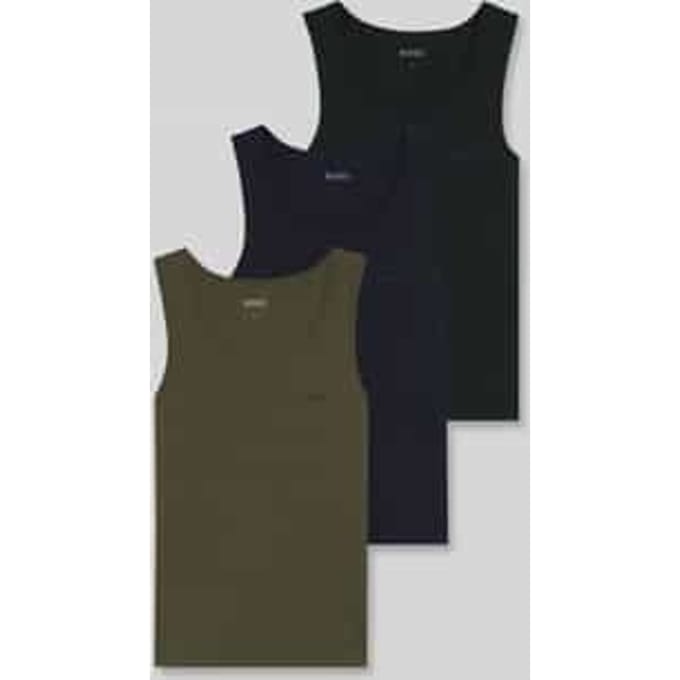 Boss Tanktop Rib Classic (3-pack) Heren - Maat L