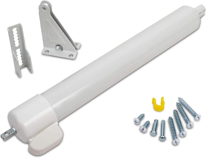 Zware Deurdranger - Stormdeurdranger Hordeur - Stil Deuren Sluiten - Touch-N-Hold Functie - 292 cm - Wit