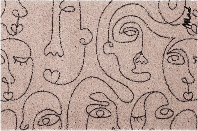 Mad About Mats - ALEXANDER - deurmat - minimal art - schoonloop/scraper - wasbaar - 50x75cm