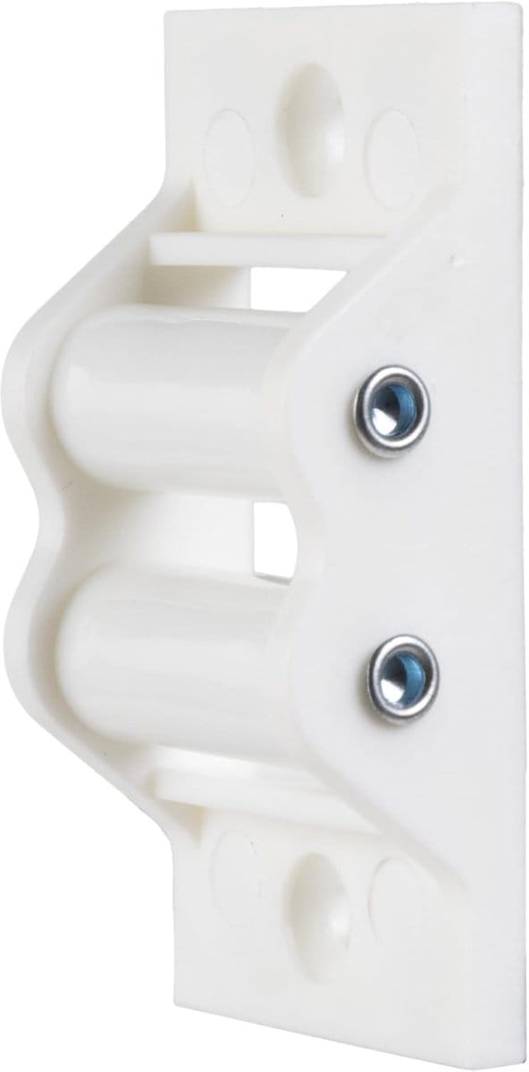 Riemgeleiders Rolluiken - PVC Wielen - Rolluik Reparatie - Set van Twee - 22mm Band - Wit