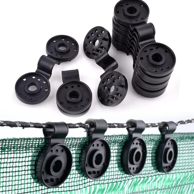 50 stuks schaduwdoek plastic clips voor anti-vogelnet zonneschermnet