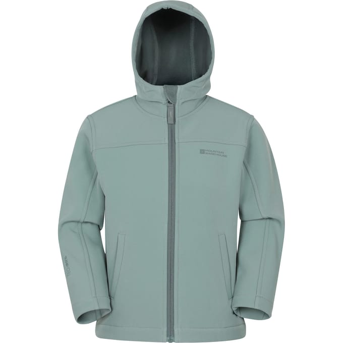 Mountain Warehouse Waterbestendige Soft Shell Jas voor kinderen/Kinderen (Licht Khaki)