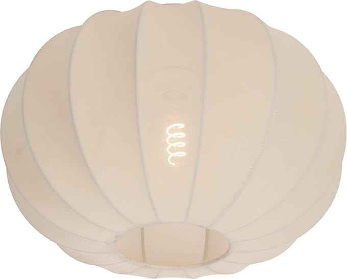 Olucia - DEBORAH - Plafondlamp - Wit - Vorm: Ovaal