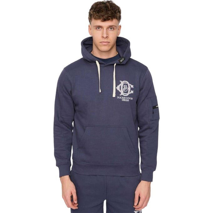 Duck and Cover Heren Randolph Hoodie (Marine)