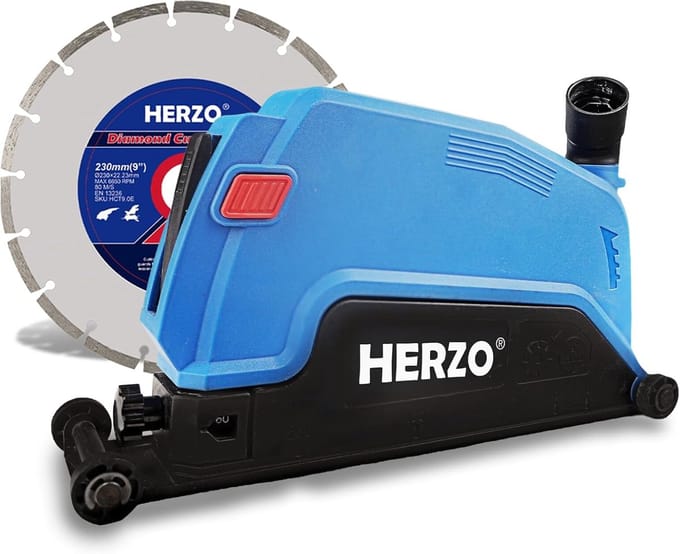 Stofafzuigkap voor Haakse Slijper 230 mm met Diamantzaagblad