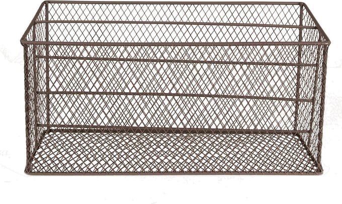 Clayre & Eef Brievenhouder 33x12x15/17 cm Bruin Metaal