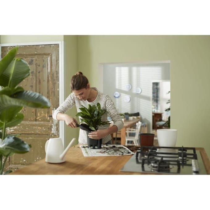 Elho Self-watering Insert 21 - Binnenpot met watermeter - Ø 20.7 x H 19.5 cm - Living black