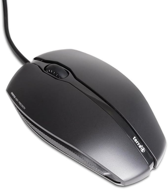 Ergonomische USB Optische Muis - 1000 DPI - Bedraad - Zwart