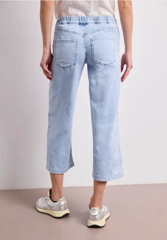 7/8 Mid Waist jeans culottes in een Loose Fit