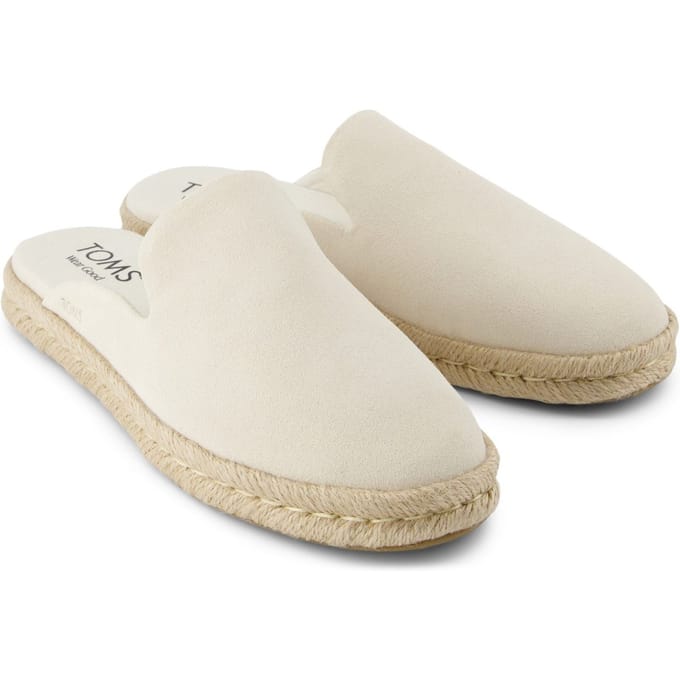 TOMS Santiago Slipper Leer Dames Licht Sandalen