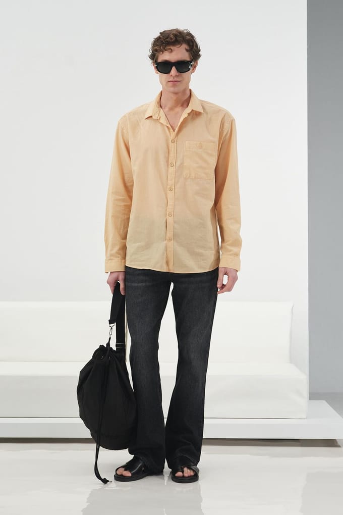 Heren Katoen Poplin Regular-Fit Shirt