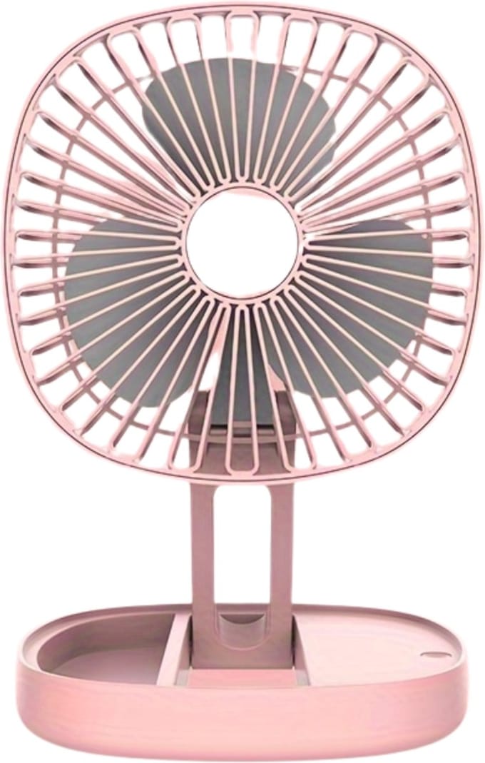 Nivard Ventilator Staand - Ventilatoren - Tafelventilator - Statief - Extra Verkoelend - Aircooler - Cooling Fan - Cooler - Roze