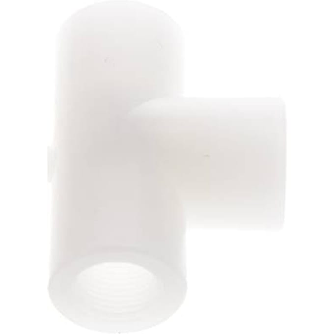 T-koppeling G3/8'' Binnendraad Polyvinylideenfluoride (PVDF) FDA 10bar (140.5psi)