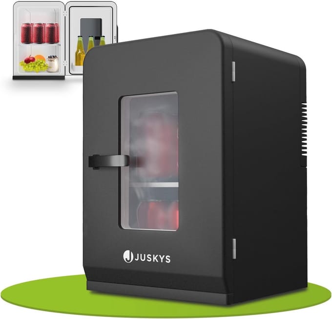 Kleine 2-in-1 Mini Koelkast 15L – Mobiele Drank- en Snacks Koeler en Verwarmer