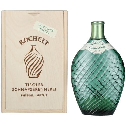 Rochelt Wachauer Marille 2018 50% Vol. 0,35l in Holzkiste
