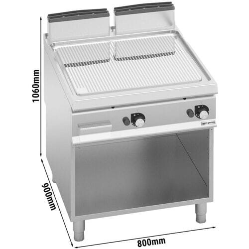GGM Gastro Gas Bratplatte - 14 kW - Gerillt