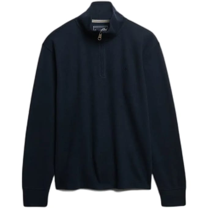 Geribde trui met ritskraag Superdry