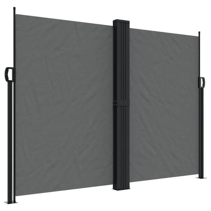 vidaXL - Windscherm - uittrekbaar - 180x1000 - cm - antracietkleurig