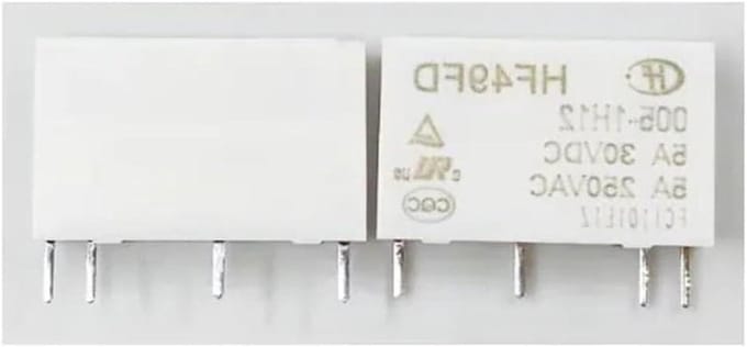 Elektromechanisch relais - Schakelcomponent - Elektrische schakeling - Vijf volt spoel - Tien stuks - Zwart