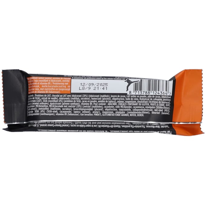 HiPRO Protein Bar | Karamelsmaak 15g Eiwitten Reep met Magnesium & Vitamine B9 45