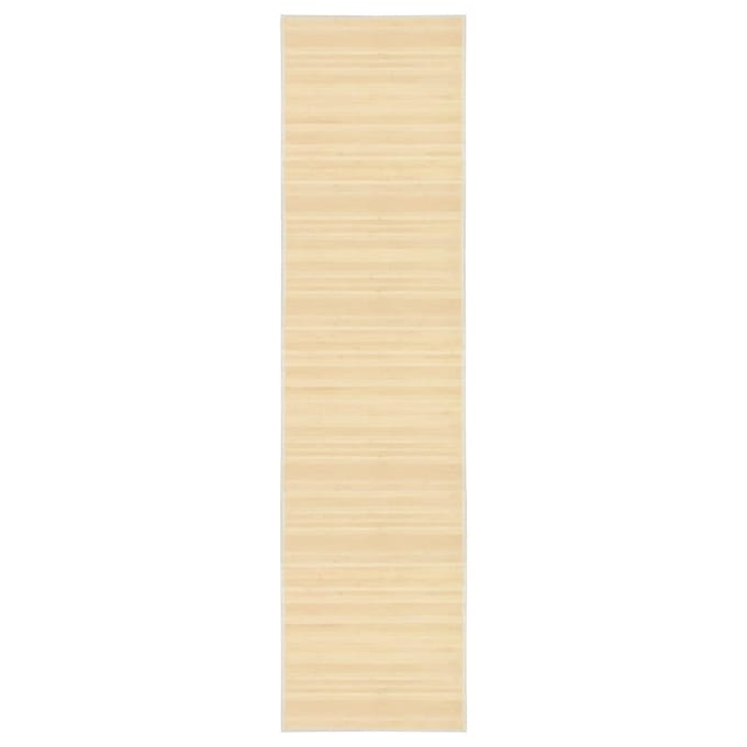 vidaXL - Tapijt - 80x300 - cm - bamboe - naturel