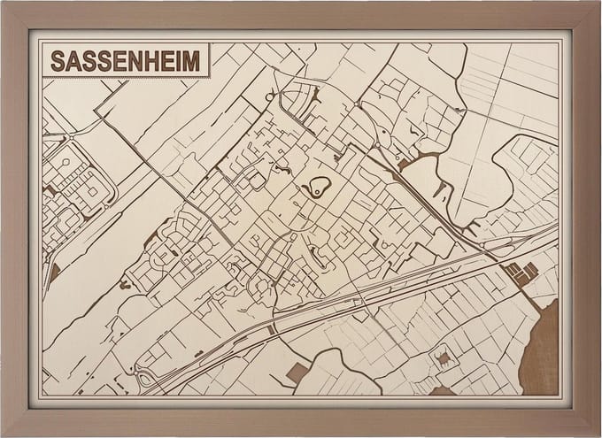 Decoratief Beeld - Houten Van Sassenheim - Hout - Bekroned - Bruin - 21 X 30 Cm