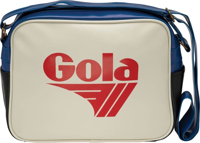 Gola Schoudertas Redford Cream-White / Deep Red / Black Wit Blauw