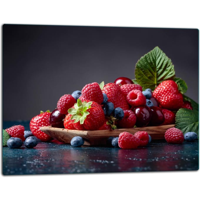TMK ArtDeko - Snijplank - 52x40 cm - Fruit Thema - Veilig Gehard Glas