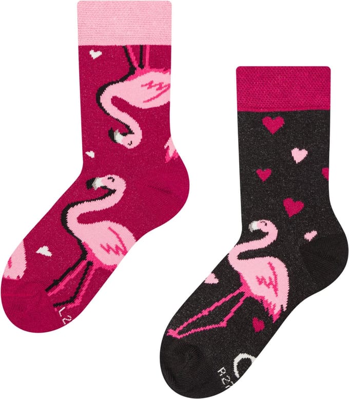 Kids' Sokken Flamingo's & Hartjes 31-34