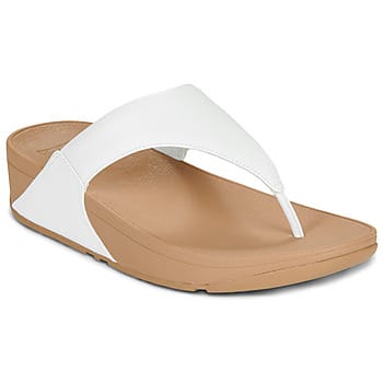 FitFlop Lulu Leather Toepost Dames Slippers - Wit