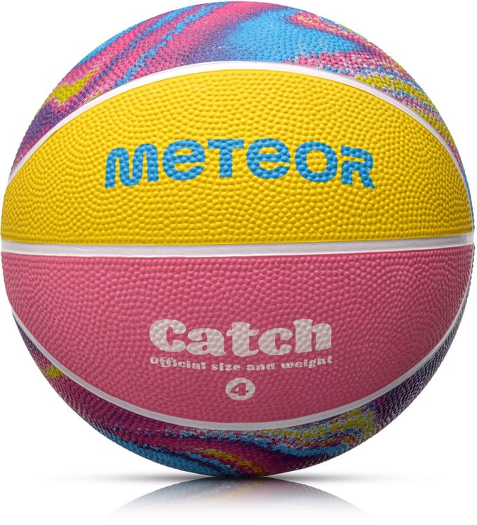 Meteor - Basketbal Catch - Maat 4 - Antislip - Rubber - Voor binnen en buiten