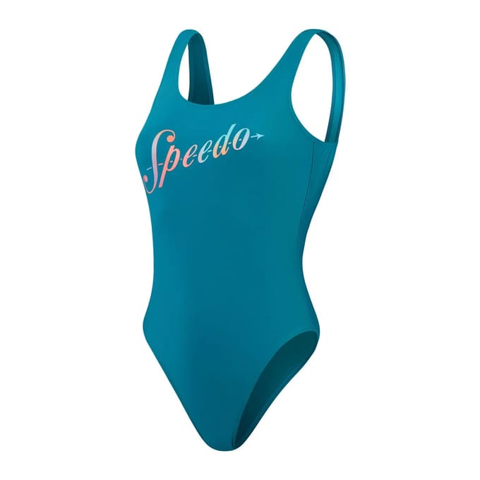 Dames zwempak uit 1 stuk Speedo Eco Logo Deep U-Back