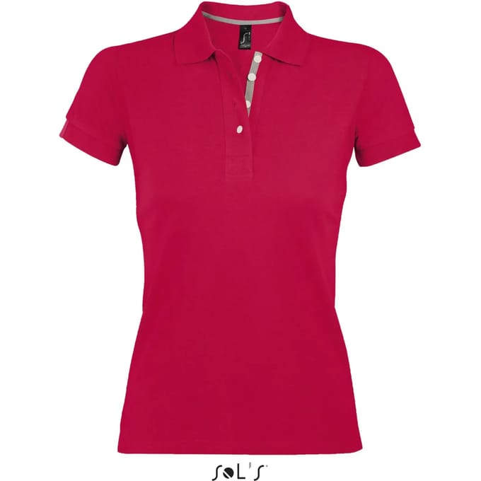 SOL'S Women´s Polo Shirt Portland L588 - Red/Grey (Solid) - L