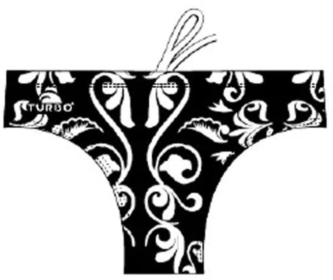 Turbo Madeira Zwemslip Wit,Zwart L Man