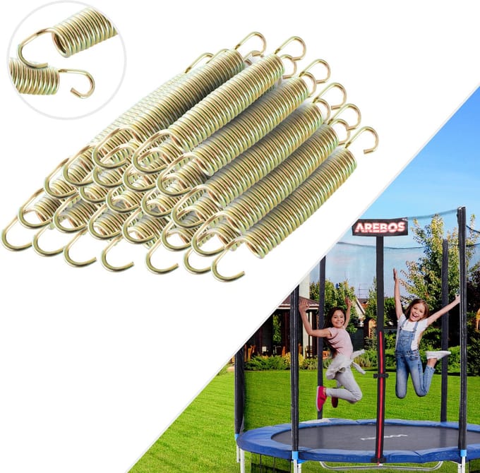 AREBOS Trampoline Veren - 21.5cm - 24 stuks