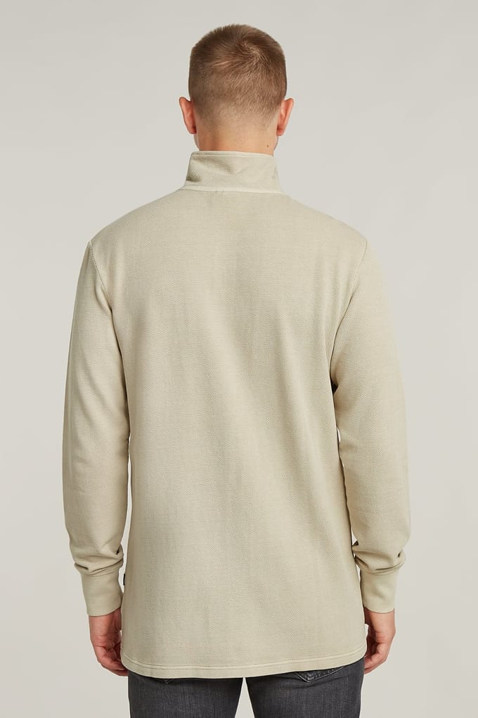 G-Star Overdyed Half Zip Tweeter Dk Brick Gd Größe: S | Turtlenecks Outlet | Herren